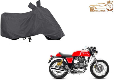ROYALRIDE Waterproof Two Wheeler Cover for Royal Enfield(Continental GT, Grey)