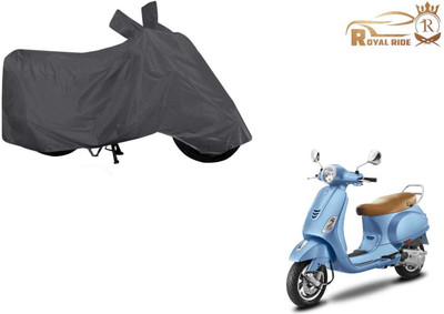 ROYALRIDE Waterproof Two Wheeler Cover for Vespa(Vespa VXL 125, Grey)