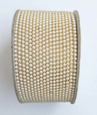 Atifa 3mm pearl beads chain/Lace for embroidery,craft,Decoration and jewellery making[5 meter]