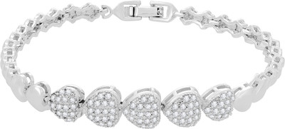 Sukkhi Alloy Rhodium Bracelet