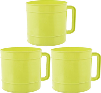 KUBER INDUSTRIES Plastic Bath Mug(Green 1)