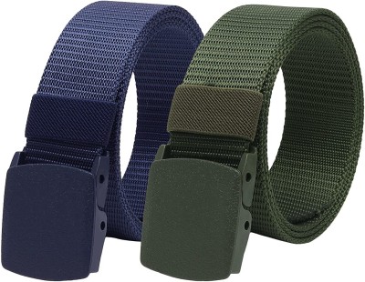 Ishwari And Sons Boys & Girls Casual, Evening, Formal, Party Blue, Green Nylon, Synthetic Belt