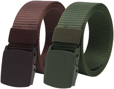 Zhanshi Men Casual, Party, Evening Multicolor Nylon Belt