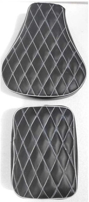 ANK Seat Cover Black Split Diamond Stitch For Royal Enfield Classic 350/500 Split Bike Seat Cover For Royal Enfield Classic