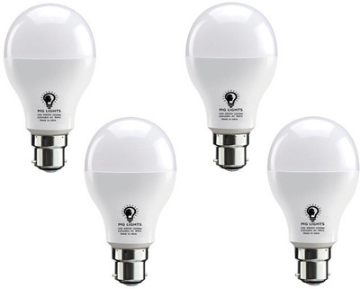 mg lights 12 W Basic Arbitrary B22 LED Bulb(White, Pack of 4)