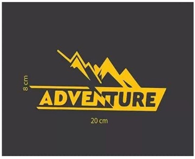RUDRANSH Sticker & Decal for Car & Bike(Yellow)