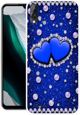 SIMAWAT Back Cover for Gionee F11(Blue, Silver, Grip Case, Silicon, Pack of: 1)