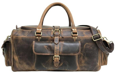 Mahetri Roosevelt Textured Leather Duffel Duffel Without Wheels