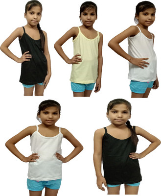 ZOTRENDZZ Camisole For Girls(Multicolor, Pack of 5)