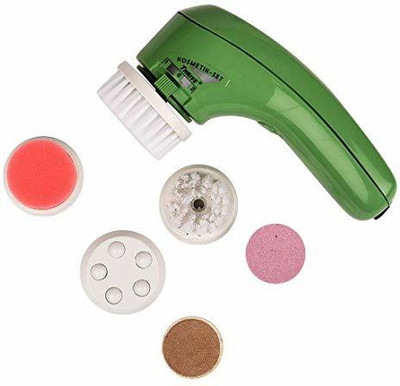 Thrive Facial Massager With 6 attachments with Adopter Multicolor Facial Massager With 6 attachments with Adopter Multicolor Massager(Green)