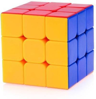 Offer99 Rubix Speed Cube 3x3 Fidget Cube Toy Stickerless Smooth Turning 3x3x3 Magic Speed Cube Puzzles Cube Toys for Kids Adult o1(1 Pieces)