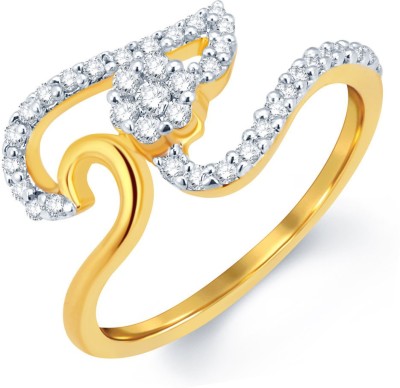 Sukkhi Alloy Cubic Zirconia Gold Plated Ring