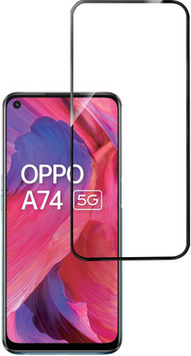 HUPSHY Edge To Edge Tempered Glass for OPPO A74 5G(Pack of 1)