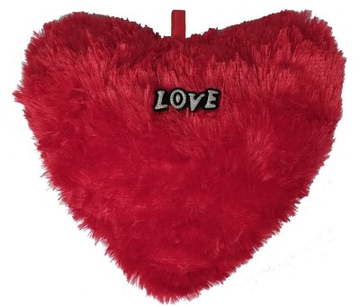 De-Ultimate Pack of 1 (Size:30x26cm) Premium Quality Red Heart Love Dil Soft Fur Stuffed Toy for Adult & Kids Birthday's, Valentine's Days, Special Occasional Surprise Gifts, Home Room Decoration, Car Decor Showpieces  - 26 cm(Red)