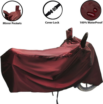 Reshvi World Waterproof Two Wheeler Cover for Piaggio(Vespa LX, Maroon)