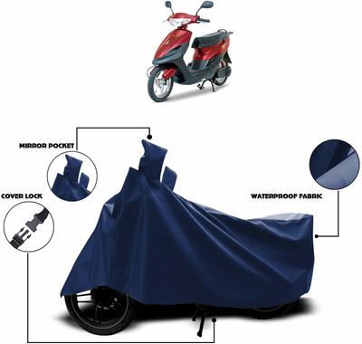 KEDIT Waterproof Two Wheeler Cover for Indus(Yo, Blue)