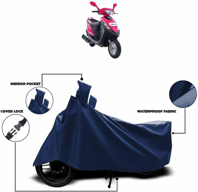 KEDIT Waterproof Two Wheeler Cover for Mahindra(Flyte, Blue)