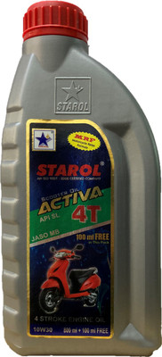 STAROL SR-SEO 4T StarJet 10W-30 Scooter Multi-Grade Engine Oil(0.9 L, Pack of 1)