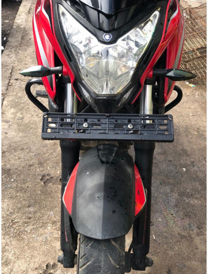 Sms traders Num Frame 01 Bike Number Plate(Plastic 8.5 cm  x  6.5 cm)