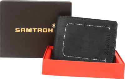 SAMTROH Men Formal Black Artificial Leather Wallet(6 Card Slots)