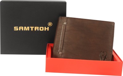 SAMTROH Men Formal Brown Artificial Leather Wallet(6 Card Slots)