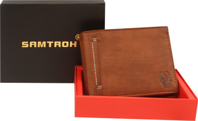 SAMTROH Men Tan Artificial Leather Wallet(5 Card Slots)