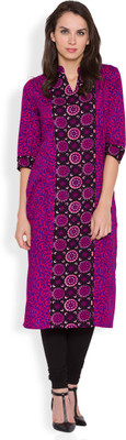 Vishudh Casual Printed Women Kurti(Multicolor)