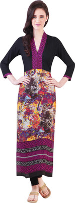

Libas Women's Printed Straight Kurta(Multicolor