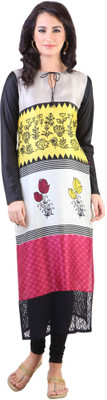 

Libas Women's Printed Straight Kurta(Multicolor)