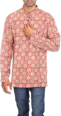 39% OFF on Rajrang Men Printed Straight Kurta(Maroon) 39% OFF on Rajrang Men Printed Straight Kurta(Maroon)