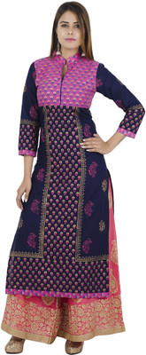 Zoeyams Women Printed Straight Kurta(Multicolor)