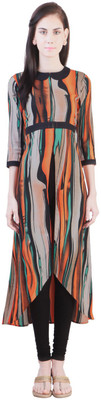 

Libas Women's Printed Cape Top Kurta(Multicolor