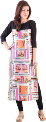 

Libas Women's Printed Straight Kurta(Multicolor)