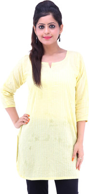 Addiction Printed Women's Anarkali Kurta(White) available at flipkart for Rs.350