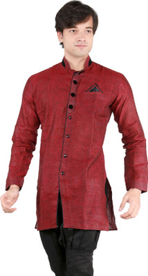 22% OFF on New Looks Men Solid Pathani Kurta(Maroon) 22% OFF on New Looks Men Solid Pathani Kurta(Maroon)