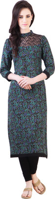 

Libas Women's Printed Straight Kurta(Multicolor)