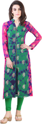 

Libas Women's Printed Straight Kurta(Multicolor, Multi colour