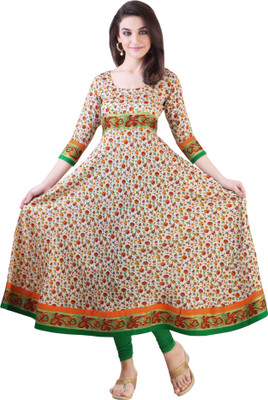 

Libas Women's Printed Anarkali Kurta(Multicolor)