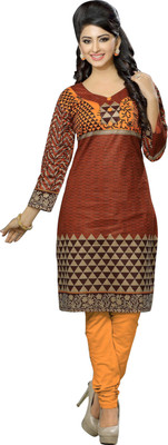 

Jiya Formal Self Design, Printed Women's Kurti(Maroon, Multicolor)