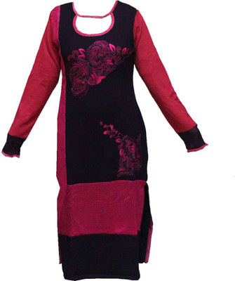 

Adishma Casual Embroidered Women's Kurti(Pink)