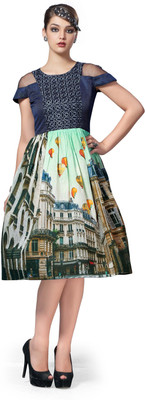 

Jiya Casual Self Design, Embroidered Women's Kurti(Multicolor