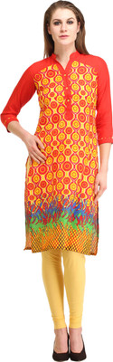 

Kanah Shri Casual Printed Women's Kurti(Red)