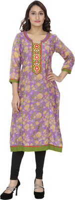 

Aarohee Casual Printed Women's Kurti(Multicolor)