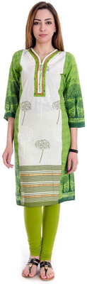 Halowishes Casual Printed Women's Kurti(Multicolor)