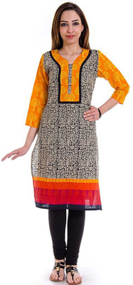 

Halowishes Casual Printed Women's Kurti(Multicolor)