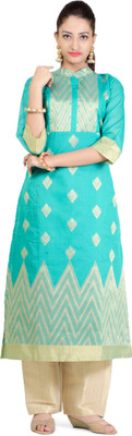 

La'ethnic Festive & Party Embellished Women's Kurti(Green), Sea green