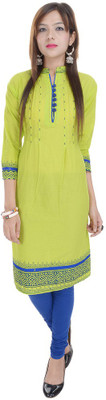 

Crazora Casual Printed Women's Kurti(Green, Multicolor