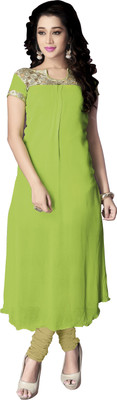

Jiya Formal Self Design, Embroidered Women's Kurti(Light Green