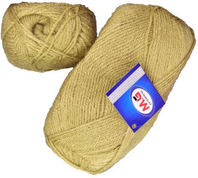 KNIT KING Rosemary Dark Skin (300 gm) Wool Ball Hand knitting wool / Art Craft soft fingering crochet hook yarn, needle knitting yarn thread dyed