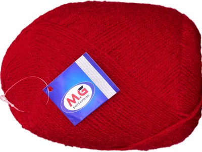 M.G Enterprise Bigboss Red (600 gm) Wool Ball Hand knitting wool / Art Craft soft fingering crochet hook yarn, needle knitting yarn thread dye Z